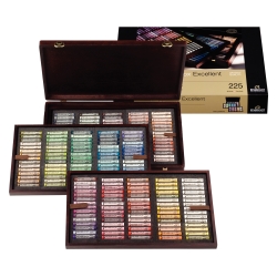 Coffret bois 218 Pastels...