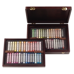 Coffret bois Pastels...